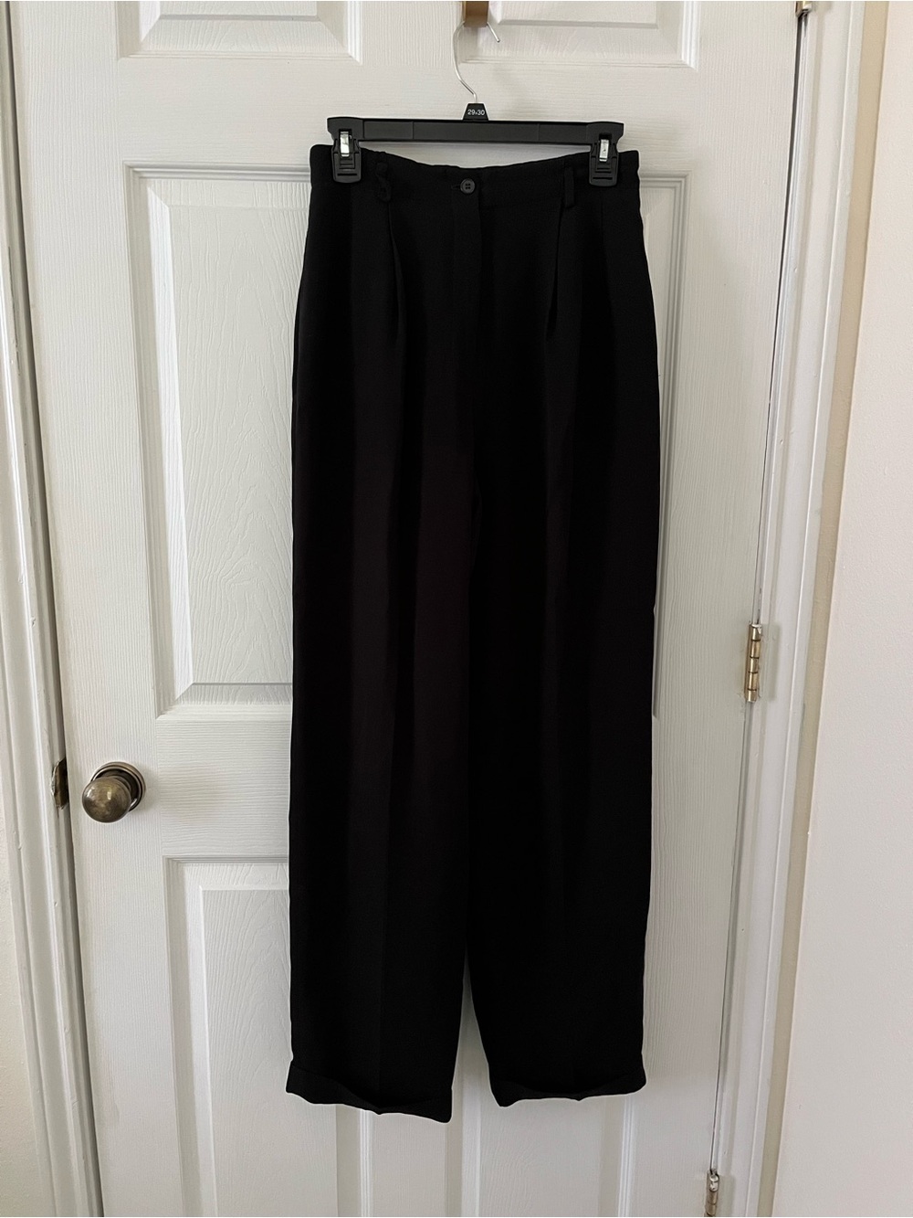 Jones New York Black High-Waist Wide Leg Trousers - Picture 1 of 10